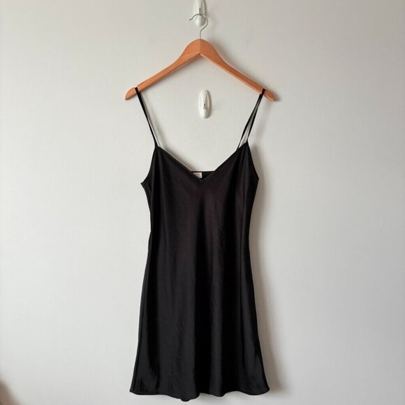 Aritzia Wilfred Mini Only Slip Dress Black Size Small - Picture 6 of 11